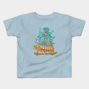 Turtle’s moving castle animal shirt graphic tee Kids T-Shirt